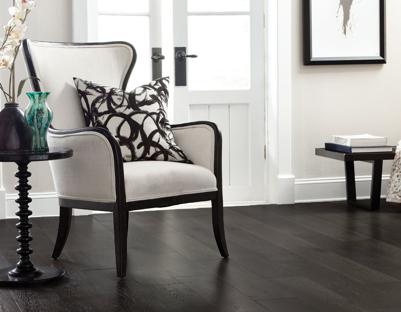 Mullican Euro Sawn White Oak Harbor Mist 7" Wide - 1/2" Thick Engineered Hardwood Flooring 21685 SQFT Price : 3.39 room