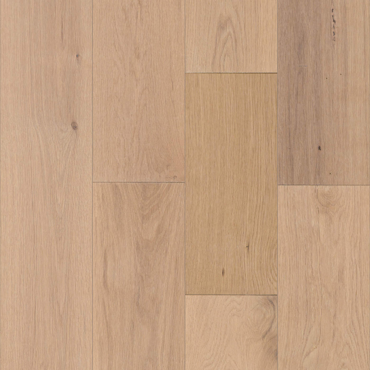 Mullican Euro Sawn White Oak Cascade 7" Wide - 1/2" Thick Engineered Hardwood Flooring 22158 - Sample