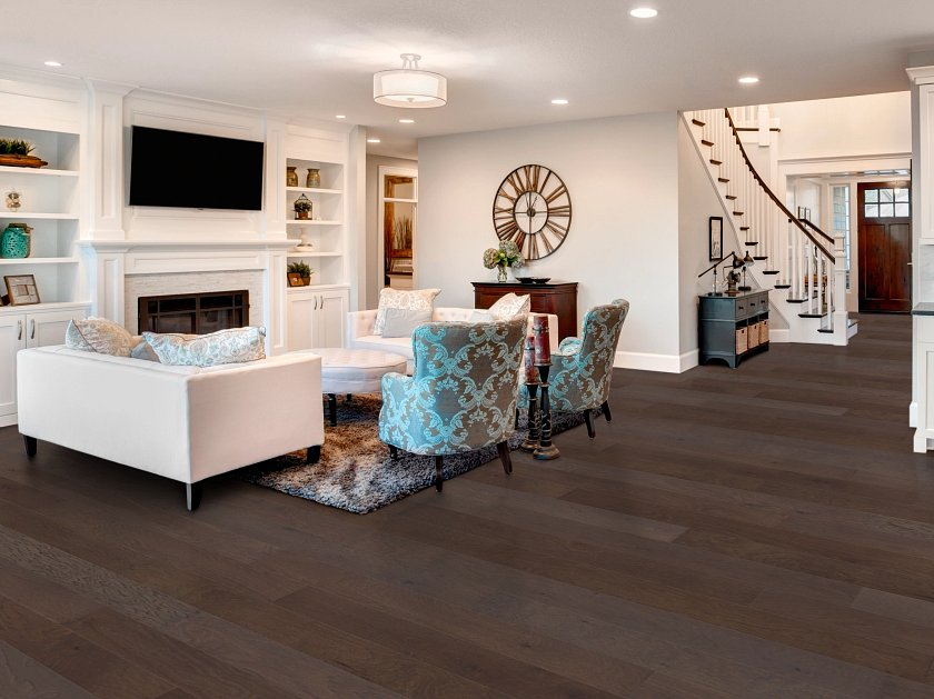 Premium Quality Shaw Form Fit Regency Hickory 6.38" Wide 1/2" Thick Wire Brushed Engineered Hardwood 07124 - Sample