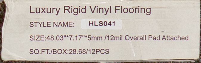 PRICE DROP ALERT - HomeLike Flooring - Alpine Oak - Rigid Core - Waterproof Flooring with Attached Pad 7.17" x 48.03" Waterproof Luxury Vinyl Plank Flooring HLS038