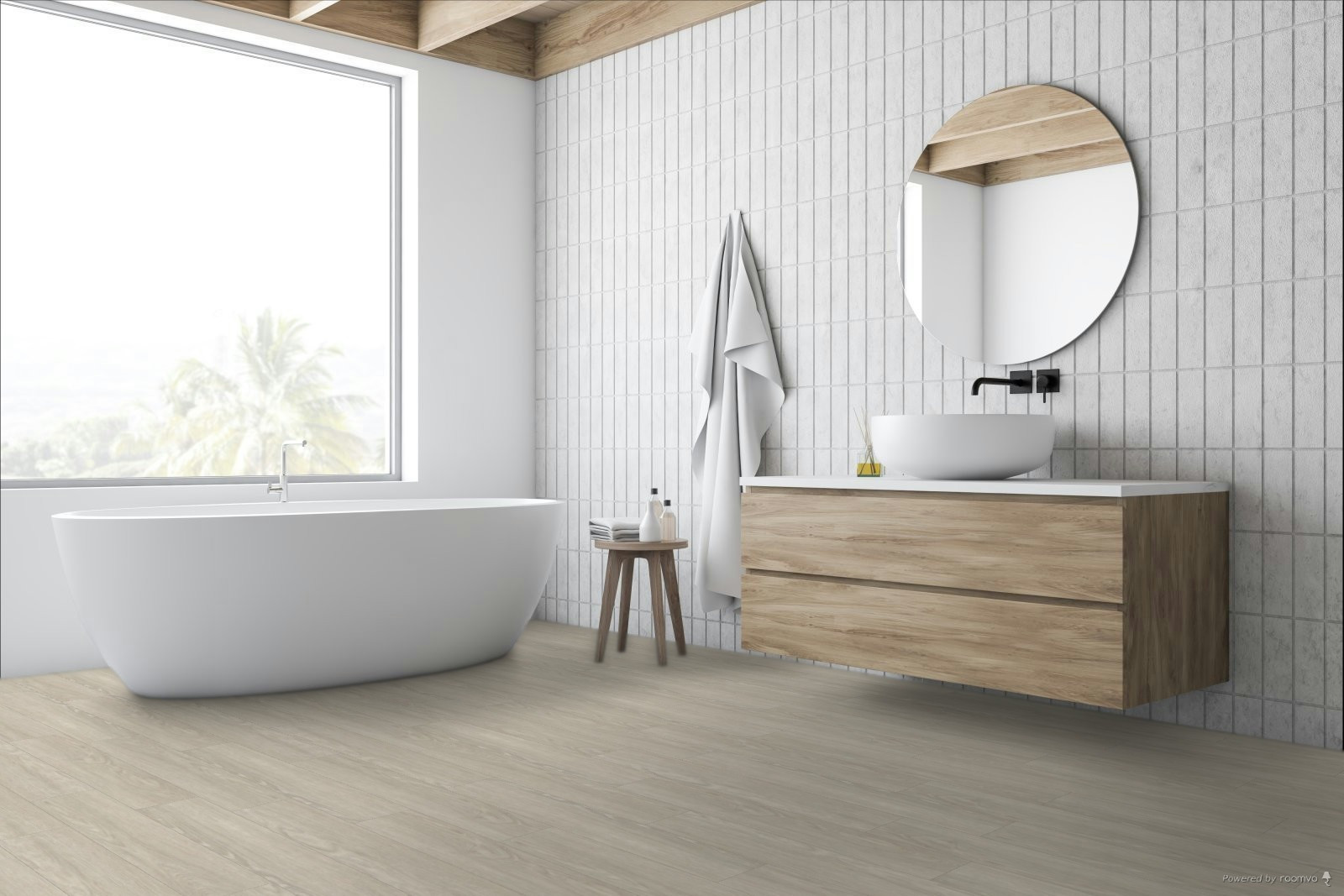 Hallmark Floors Voyager Collection - Clark Oak - 6" x 36" - Glue Down Luxury Vinyl Plank - CLARK SQFT Price : 1.39 room