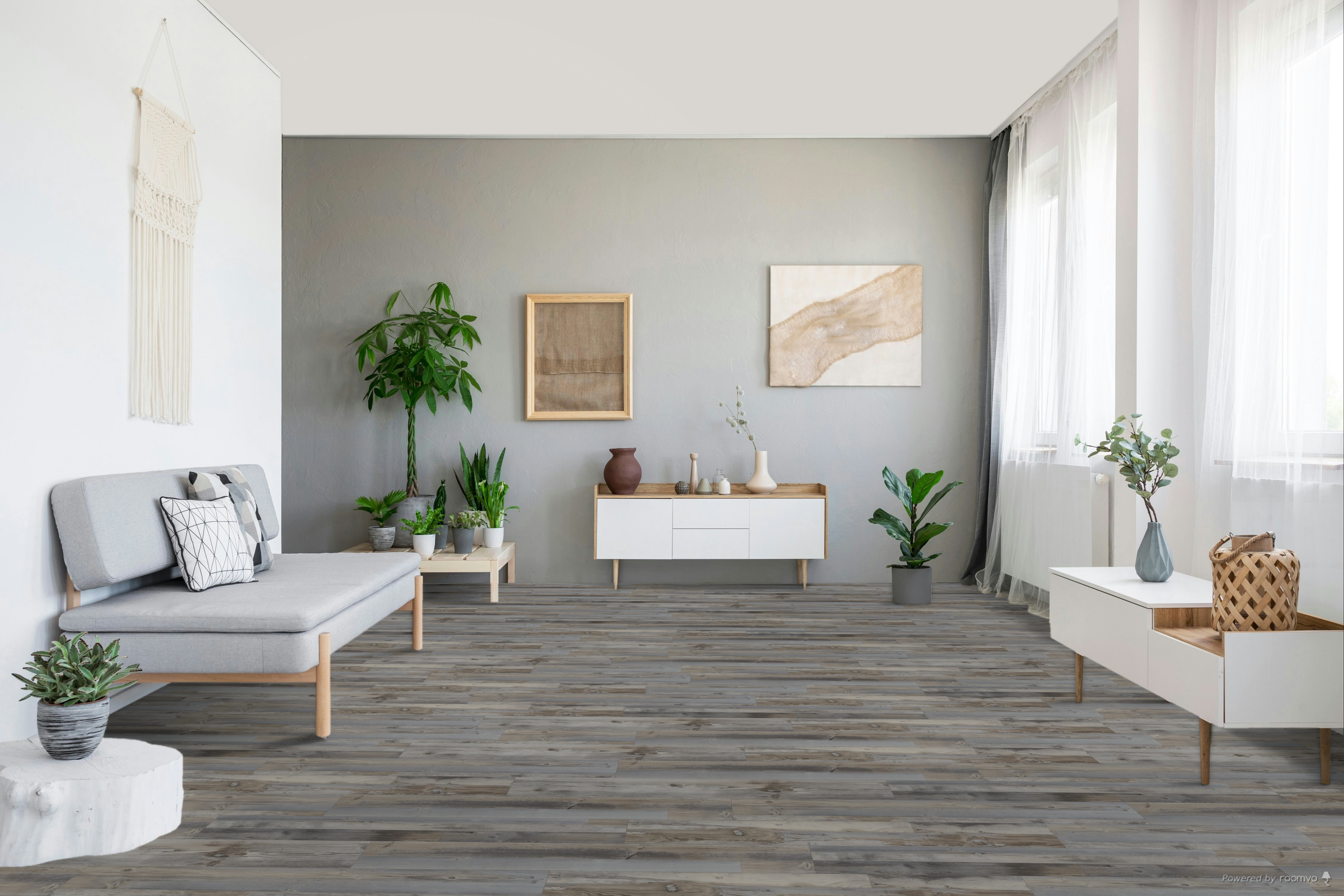 Major Brand - LukePlank Lakeshore Oak - Rigid Core - Waterproof Flooring with Attached Pad 7.24" x 48.03" Waterproof Luxury Vinyl Plank Flooring HLS246 SQFT Price : 2.99 room