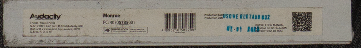 Audacity Symphony Collection - Monroe Oak Rigid Core Waterproof Flooring 9" x 72" Waterproof Luxury Vinyl Plank Flooring Monroe SQFT Price : 3.39