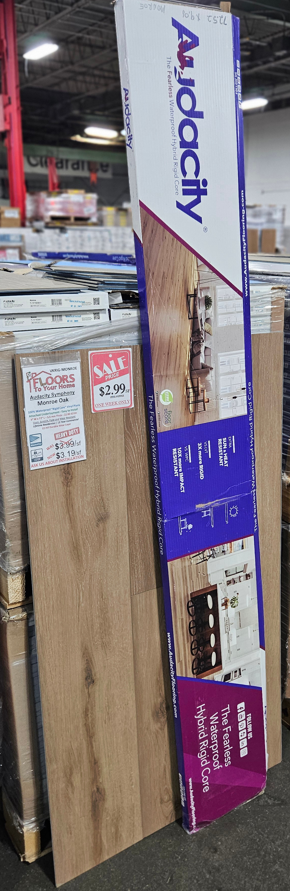 Audacity Symphony Collection - Monroe Oak Rigid Core Waterproof