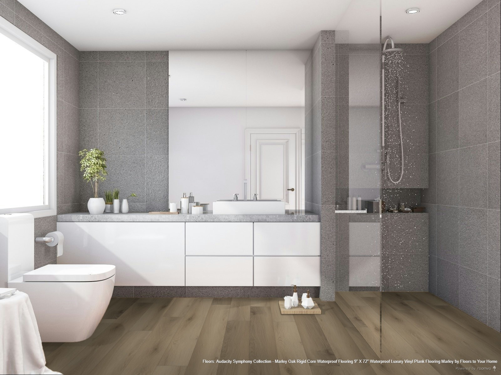 Audacity Symphony Collection - Marley Oak Rigid Core Waterproof Flooring 9" x 72" Waterproof Luxury Vinyl Plank Flooring MARLEY SQFT Price : 3.39 room