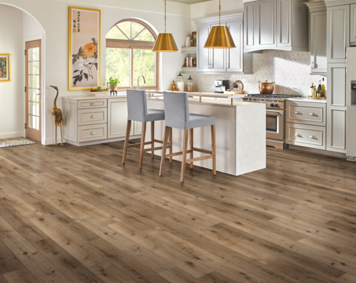 Bruce LifeSeal Trending - Sand And Sun Rigid Core Waterproof Flooring 7" x 60" Waterproof Luxury Vinyl Plank Flooring RFHY70L02EN SQFT Price : 2.89 room