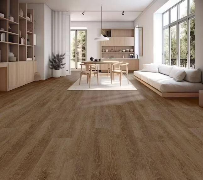 Major Brand - Union Oak Rigid Core 7" x 60" Waterproof Luxury Vinyl Plank Flooring UNION room