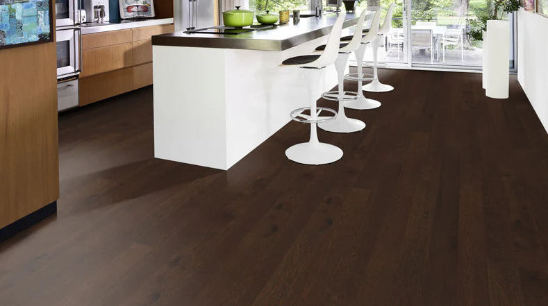 Kahrs Hardwood Canvas Collection - Curio Oak - 5" Wide - 1/2" Thick - 73-1/4" - Click Together Engineered Hardwood CURIO room