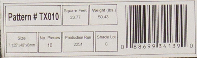 Congoleum Triversa Prime - Autumn Glow - 7" x 48" Luxury Vinyl Plank with Attached Pad TX010 SQFT Price : 3.69