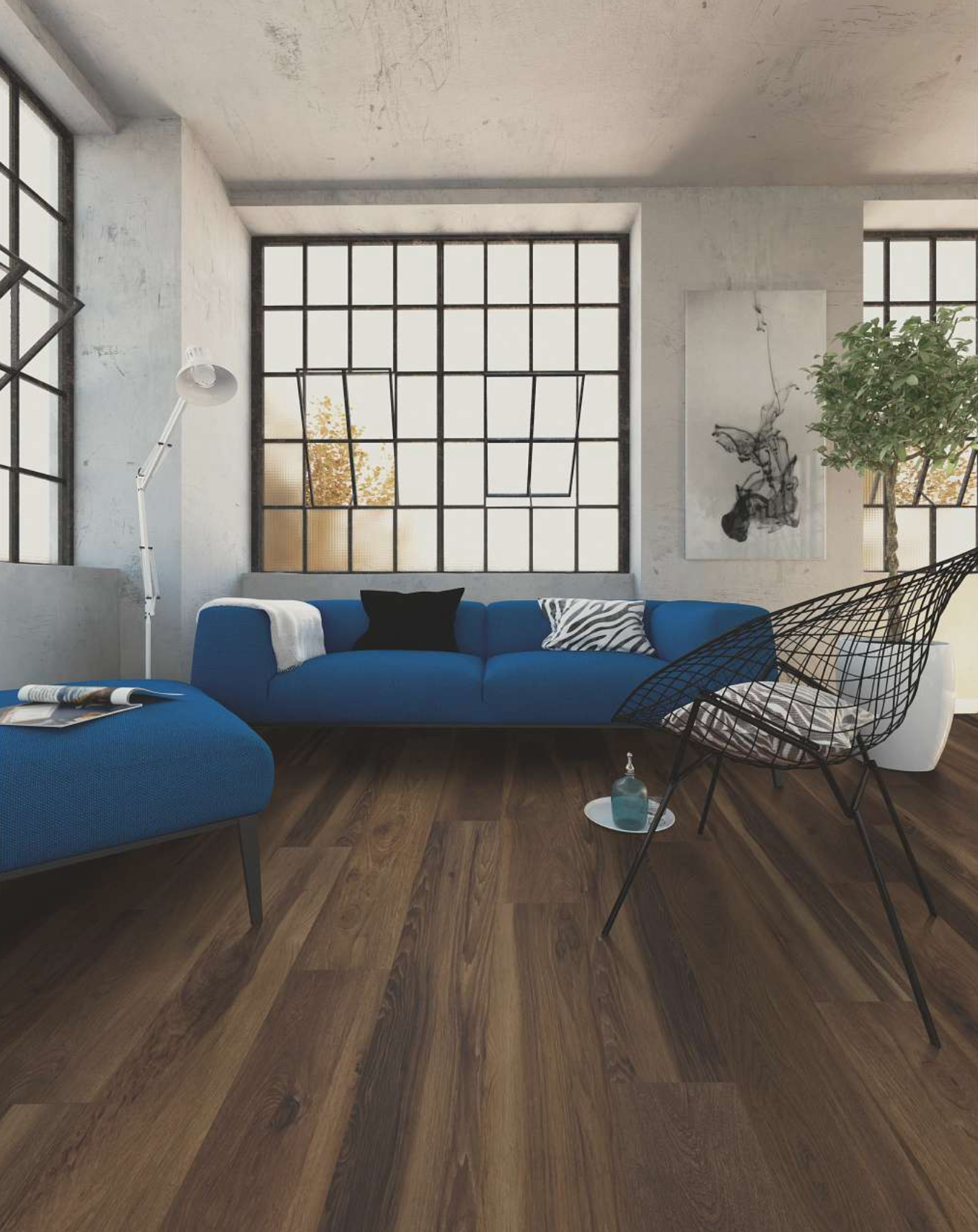 Shaw Coretec Originals Premium - Blended Umber - Waterproof Vinyl Luxury Plank Flooring 7" x 48" UV99403016 SQFT Price : 3.59 - Sample