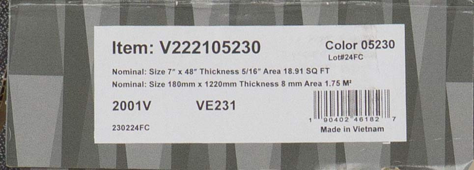 Shaw Floorte Pantheon HD+ Cenere Waterproof Luxury Vinyl Plank 7" x 48" with Attached Pad 05230