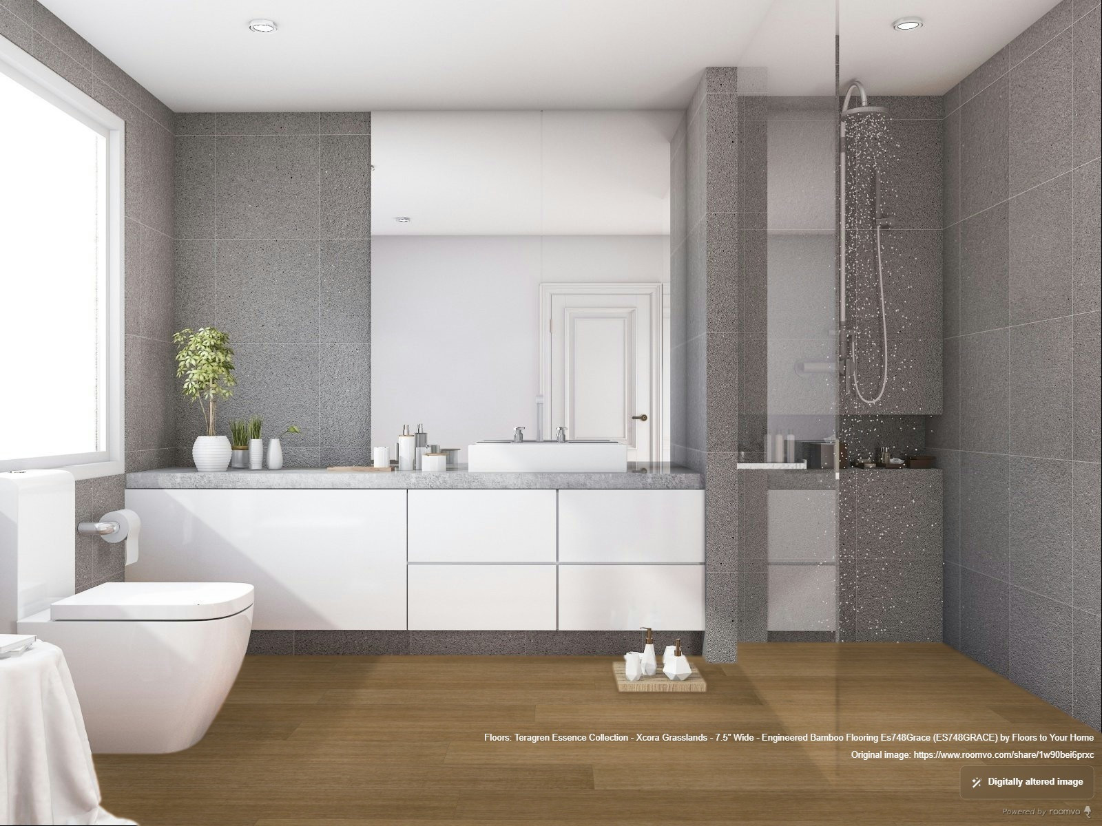 Teragren Essence Collection - XCora Grasslands - 7.5" Wide - Engineered Bamboo Flooring SQFT Price : 5.39 room