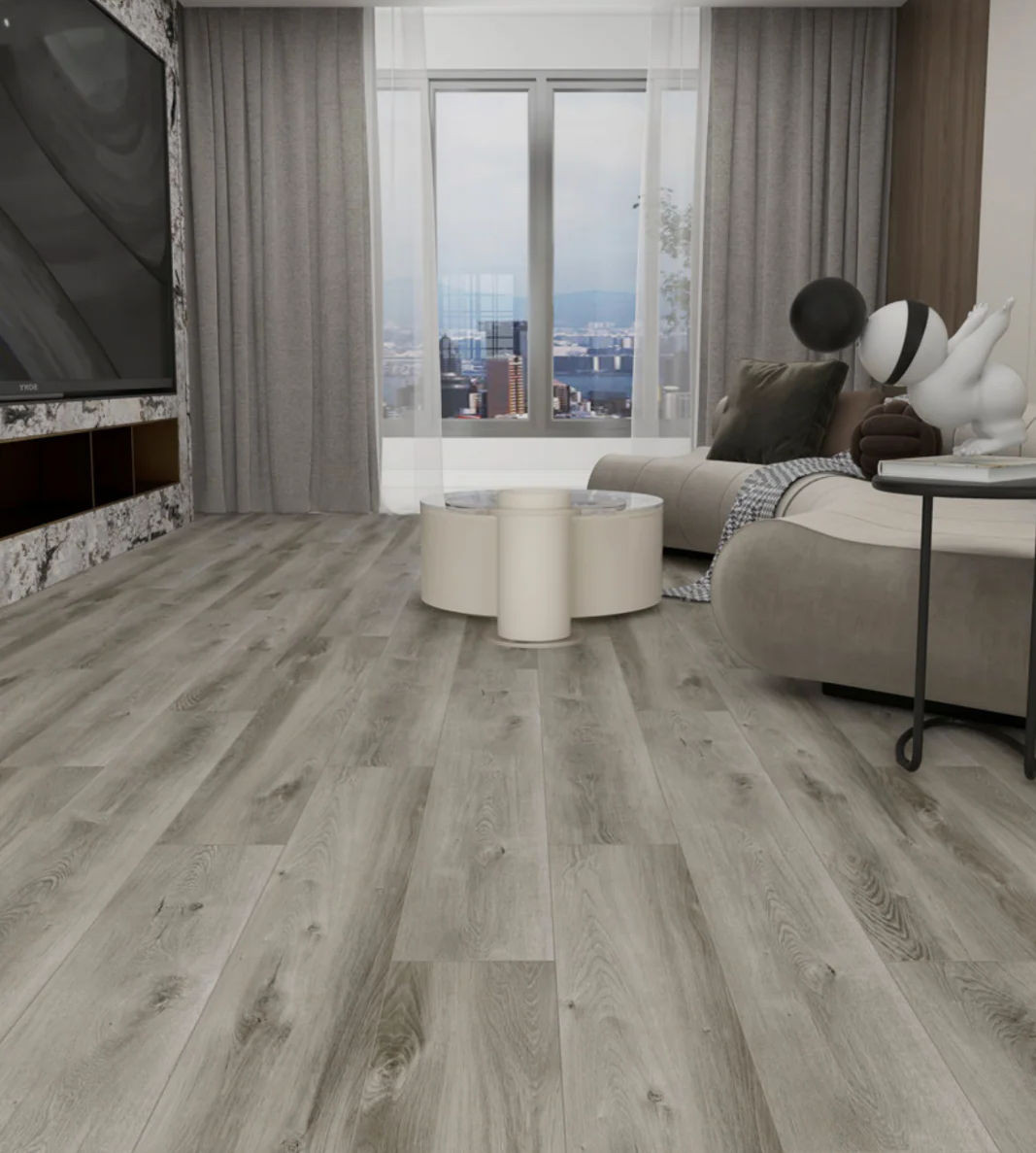 Prestige  Impact Collection - Parkside SPC Rigid Core Waterproof Flooring 7" x 60" Waterproof Luxury Vinyl Plank Flooring with Attached Pad PARK  room