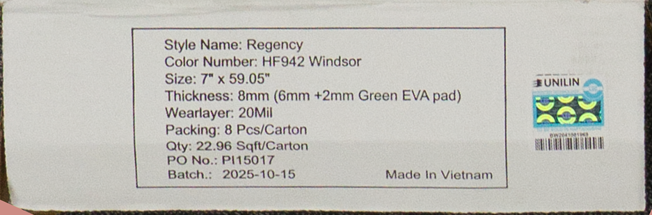 Remarkable Rigid Core - Windsor Oak -  Waterproof Flooring - 7"x 59"- Luxury Vinyl Plank label