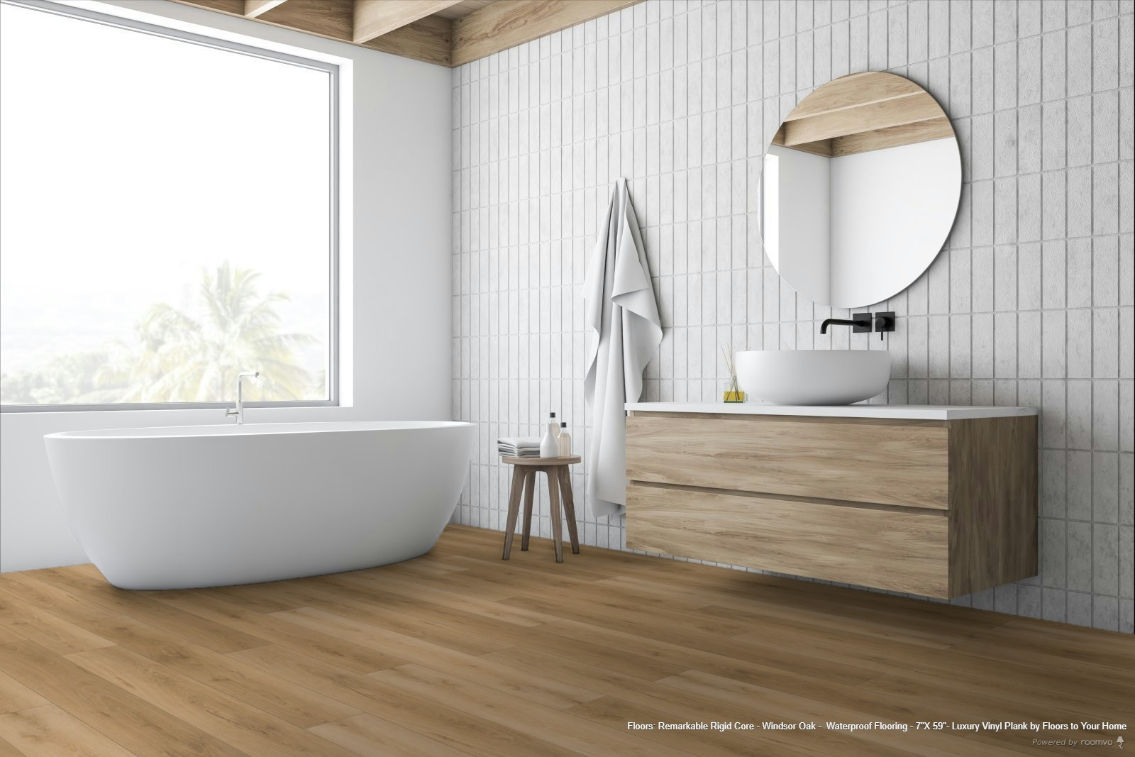 Remarkable Rigid Core - Windsor Oak -  Waterproof Flooring - 7"x 59"- Luxury Vinyl Plank room