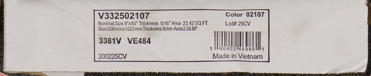 Shaw Aspire Natural Bevel - Nomadic Brown - Waterproof Luxury Vinyl Plank 8mm 9" x 60" label