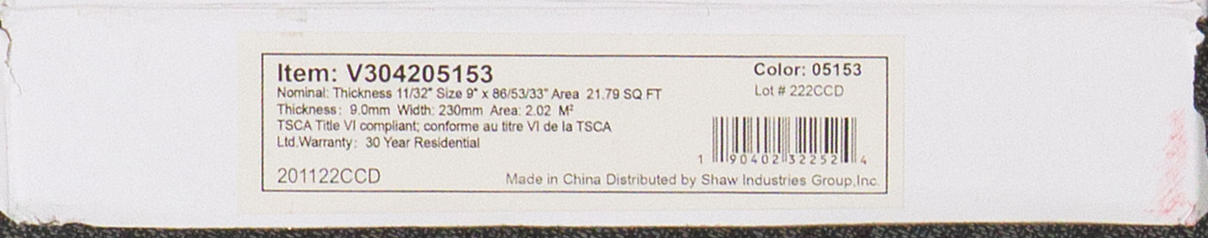 Shaw Floorte Elite HDR MXL Series Prodigy Grey Ash 9" x 86"/53"/33" Luxury Vinyl Plank