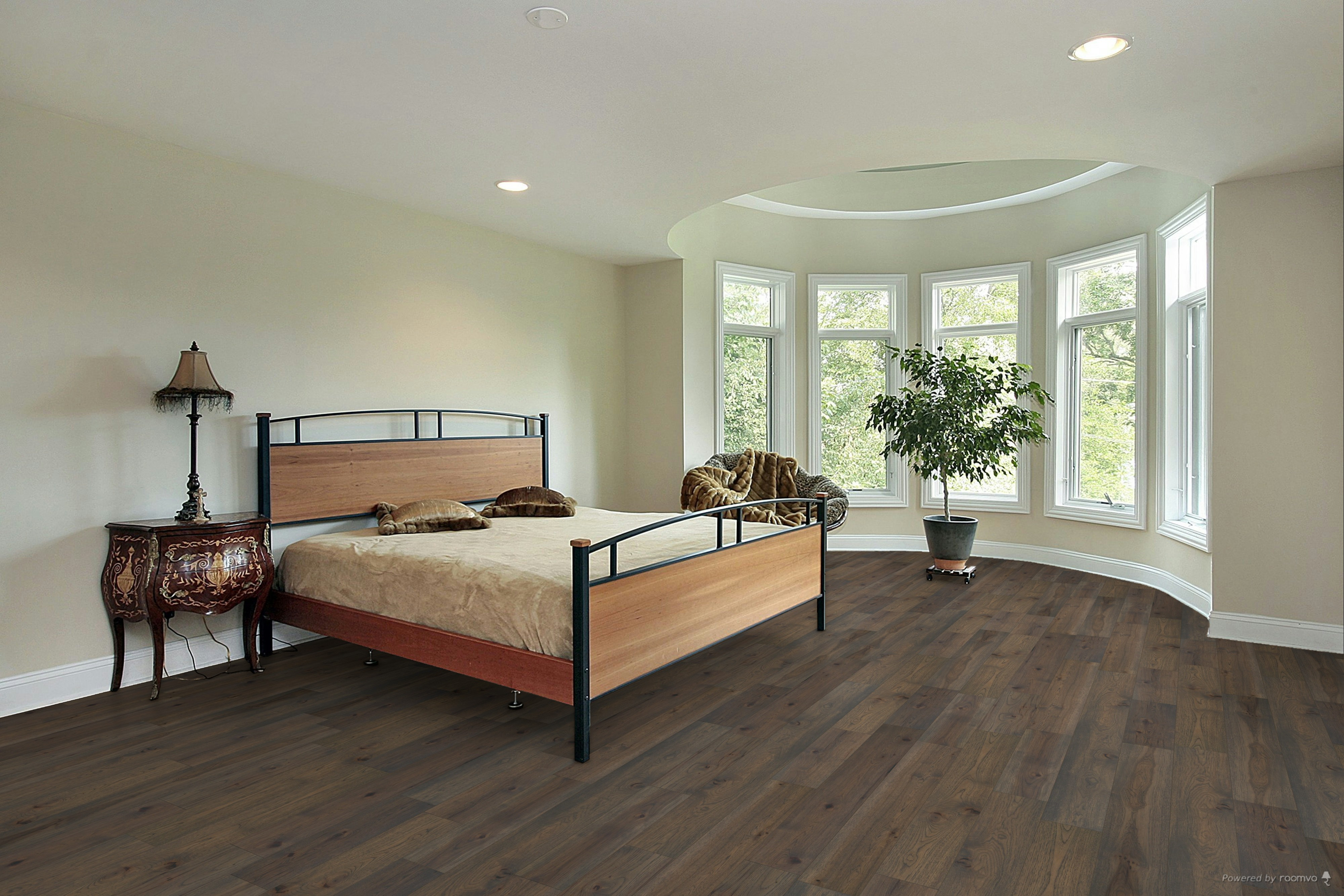 SUPER PREMIUM -  Shaw Anderson Tuftex - Imperial Pecan Dove - 7.5" Wide 1/2" Thick - Pecan Engineered Hardwood room