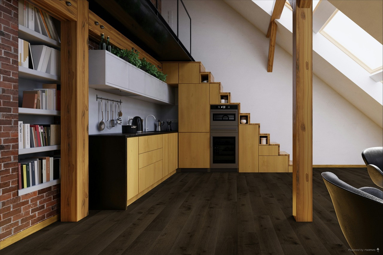 Pergo WoodCraft +WetProtect Worthen Oak 7.5" x 3/8" x 80" Wirebrushed Waterproof Engineered Hardwood