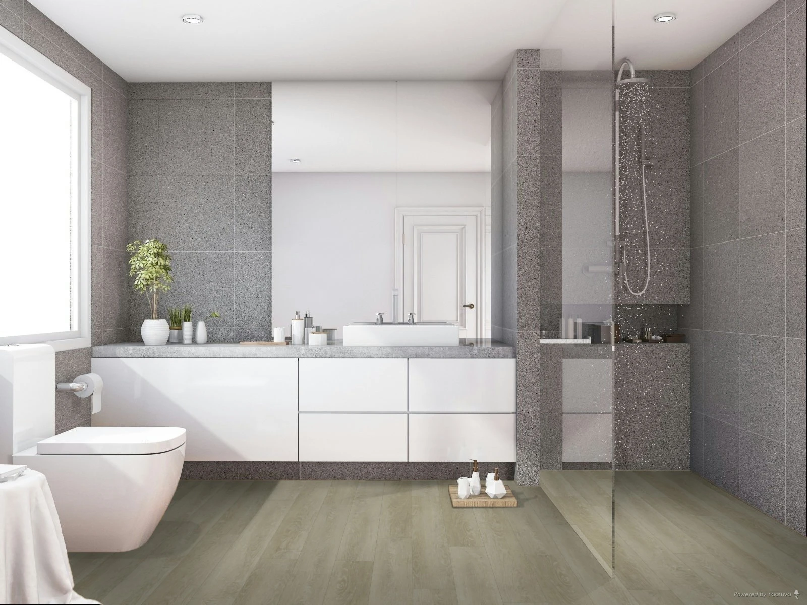 COREtec Anything Goes Enhanced Plank - Easton Oak - 7" x 48" Waterproof Luxury Vinyl Plank room