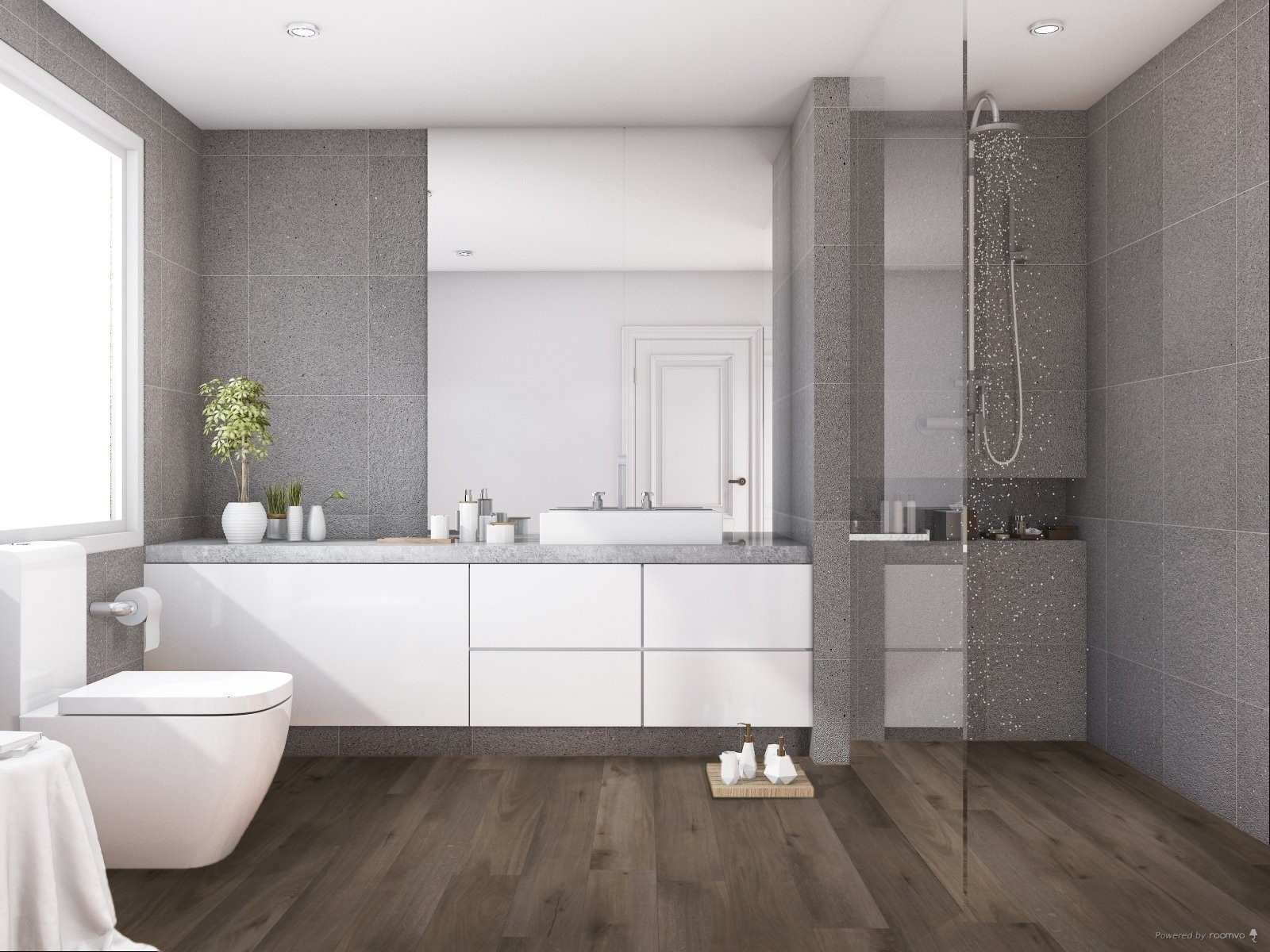 CORELUXE - Hamilton Oak - 8mm 7.8" x 60" Rigid Core Waterproof Flooring with Attached Pad