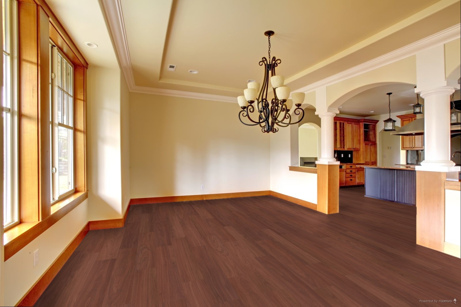 CORELUXE - Bristol Canyon Oak - 7mm 7.8" x 48" Rigid Core Waterproof Flooring with Attached Pad