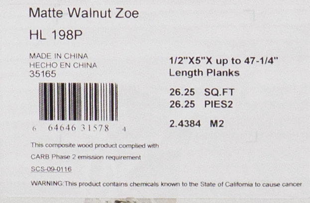 Home Legend - Walnut Zoe - 5" Wide 1/2" Thick Exotic Engineered Hardwood Flooring