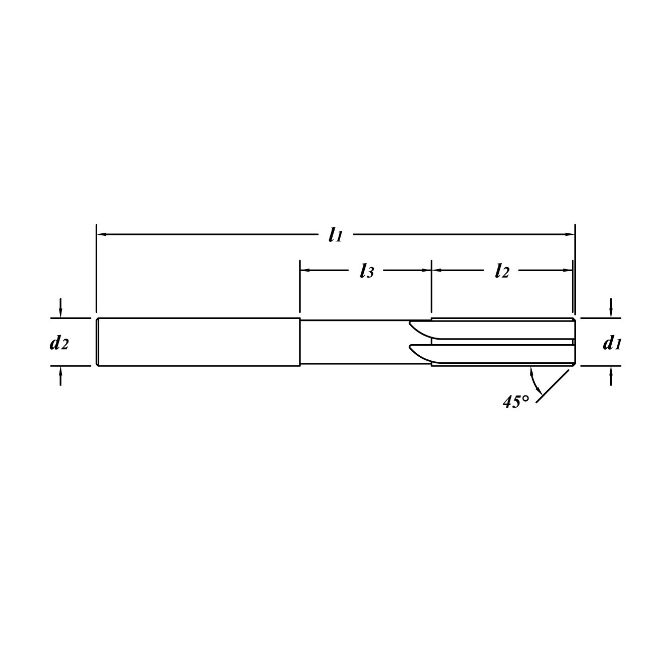 1.400 1.994mm Carbide Straight Flute Reamers, GARR