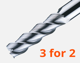 3 Flute 45° Helix End Mills - 3ALE
