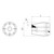 Omega ER40 Tapping Collet with Square Drawing