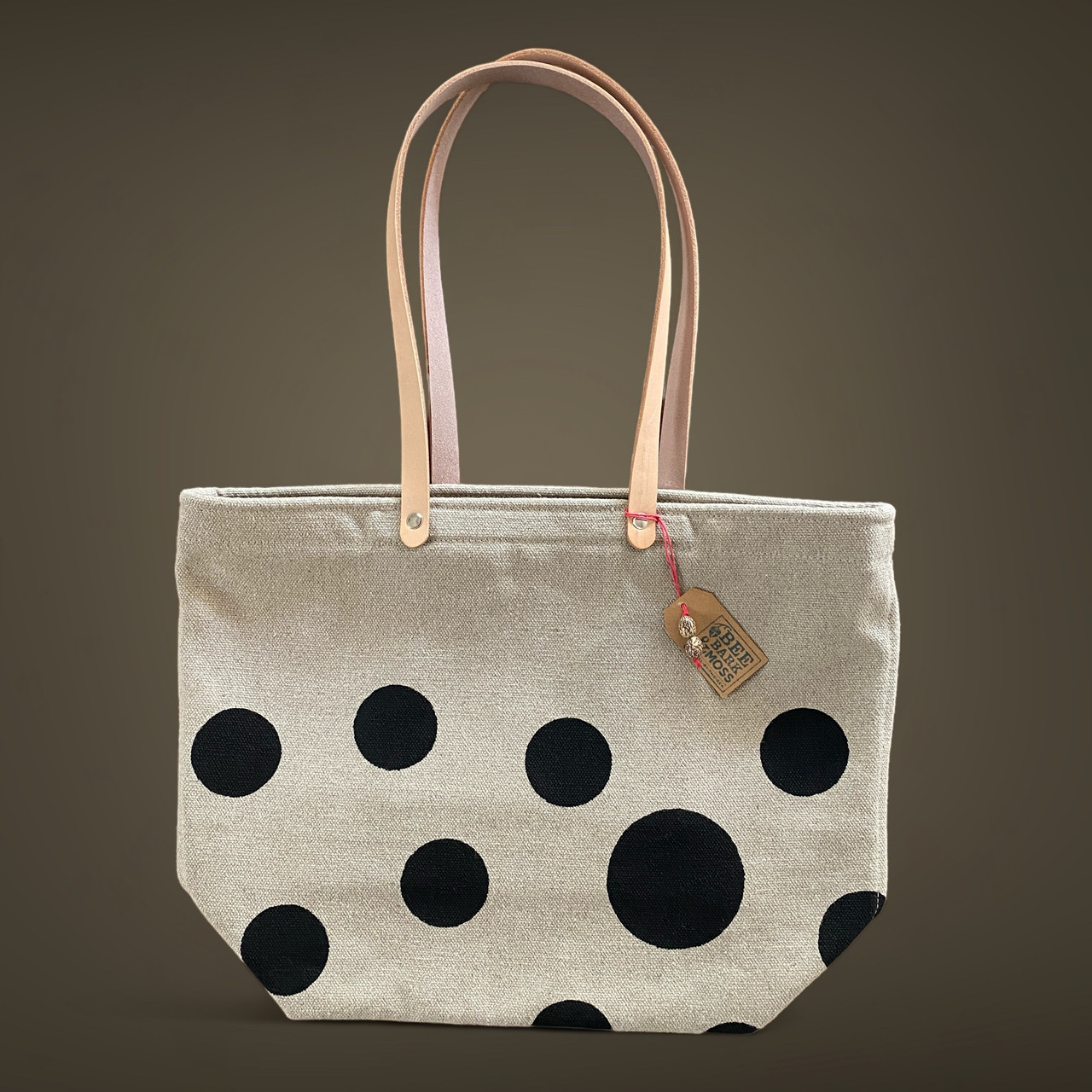 Hemp Market Bag Dots (M)