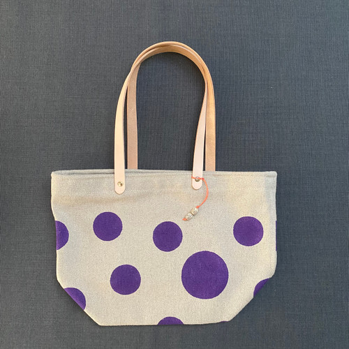 Market Bag (S) Purple Dots