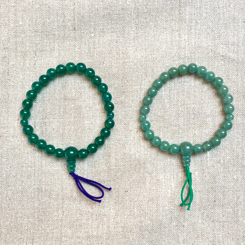 Buddhist Jade / Green Agate Bracelet