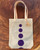 tote bag, polka dot, handmade, organic, purple