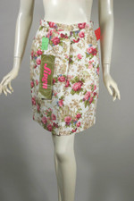 1960s scooter skirt shorts toile floral print cotton Bridgerton style XS 25 waist