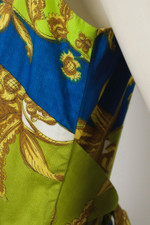 Tori Richard Hawaiian dress 1950s 1960s XS tropical rococo border print sundress