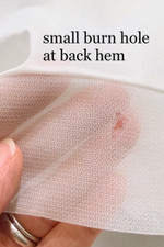 white nylon nightgown 1950s pin-up vintage bridal lingerie XS S 26 inch waist