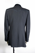 country western style mens jacket tuxedo black size 43 extra long 1970s tux M-L