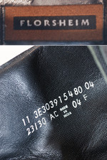 bicycle toes black leather vintage mens ankle boots by Florsheim size 10.5 11 side zip disco style