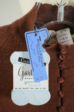 Garland Cuddledown Australian wool pullover sweater brown 1950s 60s deadstock size 40 M-L womens