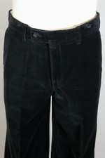 Van Gils 1970s black velvet mens suit unisex S size 36-37 chest disco-era formalwear alternative