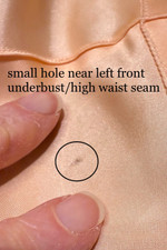 Lynn Loring late 1930s early 1940s full slip peach satin braid trim XS-S 36