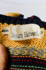 70s does 1930s-style sweater vest striped handknit wool XS Jean Howell Margaret Howell