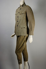 Authentic WW1 olive drab cotton service uniform M1912 re-enactor costume mens size XS-S 34 jacket 28-30 inch waist pant