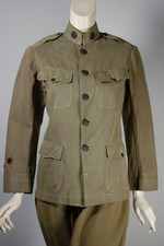 Authentic WW1 olive drab cotton service uniform M1912 re-enactor costume mens size XS-S 34 jacket 28-30 inch waist pant