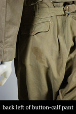 Authentic WW1 olive drab cotton service uniform M1912 re-enactor costume mens size XS-S 34 jacket 28-30 inch waist pant