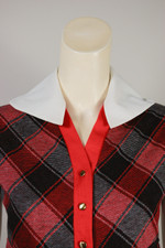 1950s white pique collars ascot scarf scarves set unworn deadstock fits most
