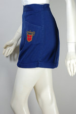 Navy blue cotton gabardine 1950s short shorts size XS 25 26 inch waist pin-up rockabilly style