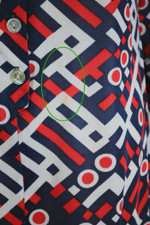 early 70s vintage dress micro mini groovy geometric print XS 34 inch bust 37 hips