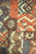 Unworn 1960s blouse tunic top S-M batik print brown orange S-M 36-38